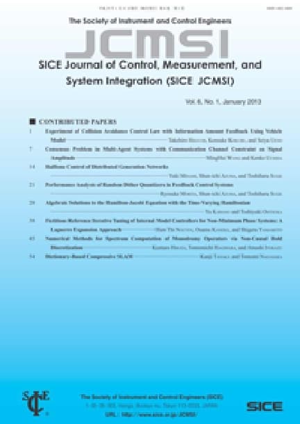 SICE Journal of Control, Measurement, and System Integration